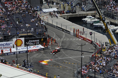 Felipe Massa en la chicane de la piscina del GP de Mónaco 2011