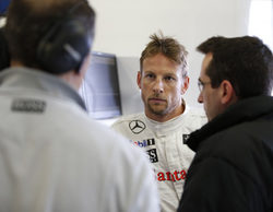 Jenson Button: "Ha sido una sesión ajetreada, mis ingenieros terminaron exhaustos"