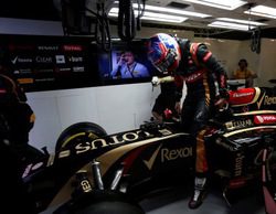 Grosjean: "Ha sido un día positivo, esperaba hacer unas quince o veinte vueltas en carrera"