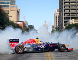 Sebastian Vettel y Daniel Ricciardo ruedan por las calles de Austin