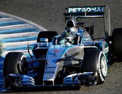 Mercedes y Nico Rosberg asustan en la mañana del primer test en Jerez