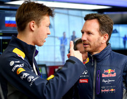 Christian Horner defiende a Kvyat: "La carrera en Baréin le habrá devuelto toda la confianza"