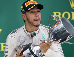 Lewis Hamilton eufórico: "¡He ganado mi primer Gran Premio de Brasil!"