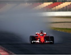 Kimi Räikkönen lidera en una cuarta sesión matutina fallida de pruebas en agua