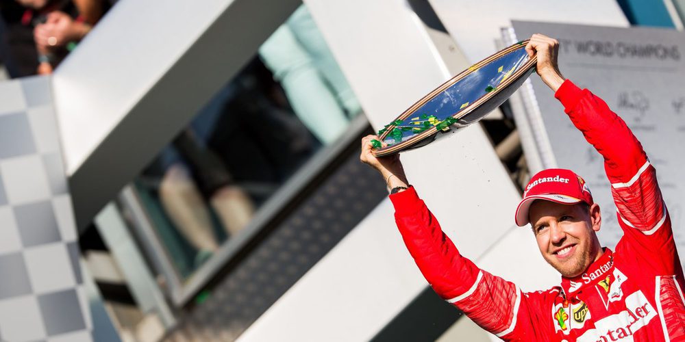 Sebastian Vettel: "Un gran día para nosotros; la sensación es fantástica"