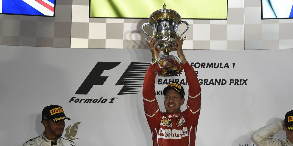 Sebastian Vettel, eufórico tras la victoria: "¡Un gran resultado gracias a todo el equipo!"