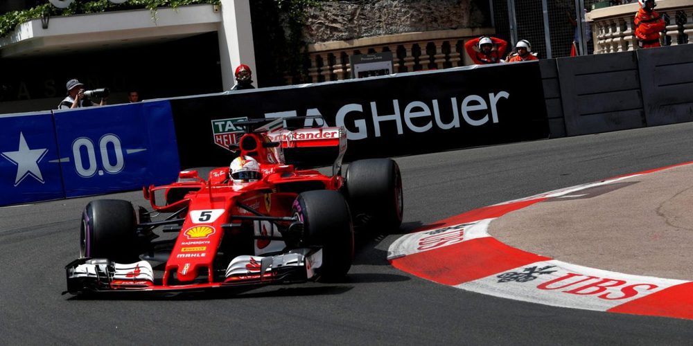 Sebastian Vettel domina con un vertiginoso 1:12.720 los Libres 2 del GP de Mónaco 2017