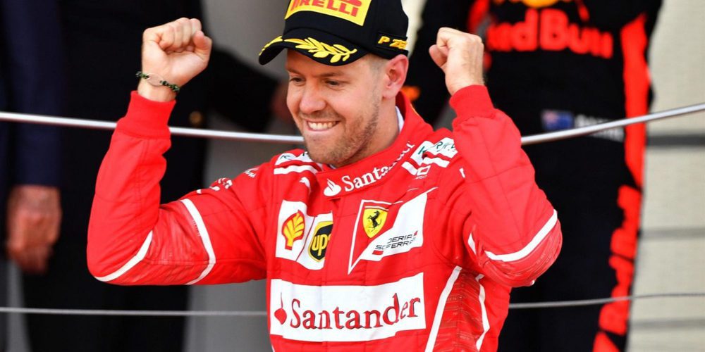 Sebastian Vettel: "Un día increíble por la oportunidad de acabar primero y segundo"