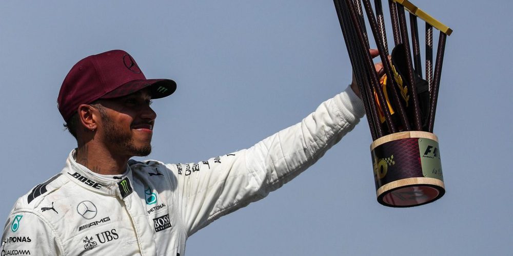 Lewis Hamilton: "Ha sido un fin de semana increíble y dimos un mazazo a los Ferrari"