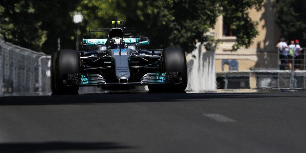 Valtteri Bottas, al frente en los Libres 3 del GP de Azerbaiyán de 2017