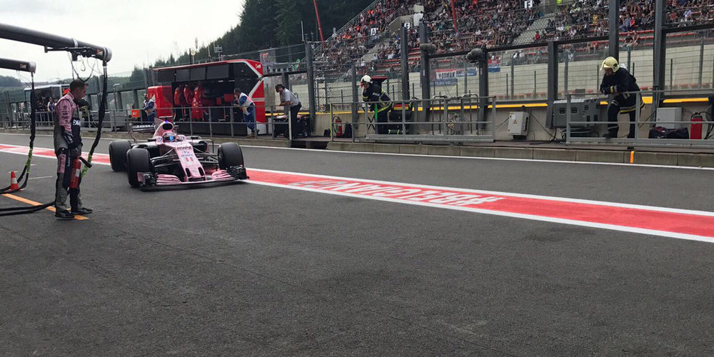 Sergio Pérez: "Perdí una gran cantidad de carga aerodinámica con Räikkönen en Q3"