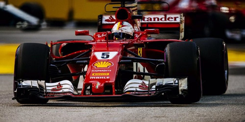 Sebastian Vettel da la sorpresa y se lleva la pole en el GP de Singapur 2017