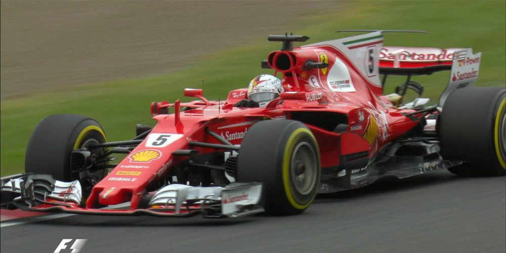 Sebastian Vettel golpea primero y lidera los Libres 1 del GP de Japón 2017