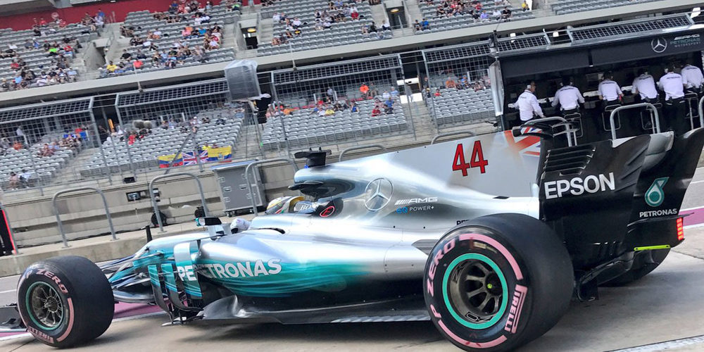 Lewis Hamilton avisa antes de la clasificación al líderar los Libres 3 del GP de EEUU 2017