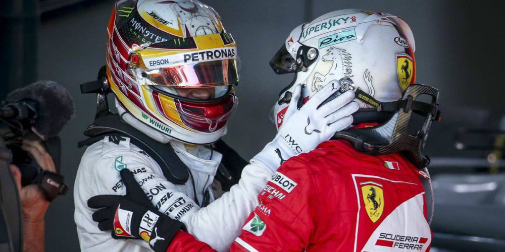 Sebastian Vettel, sobre Lewis Hamilton: "Ha sido el mejor piloto del 2017. Se merece el título"
