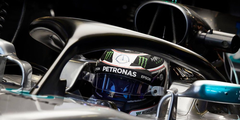 Valtteri Bottas, satisfecho tras probar el Halo en el simulador de carreras: "No lo he notado"