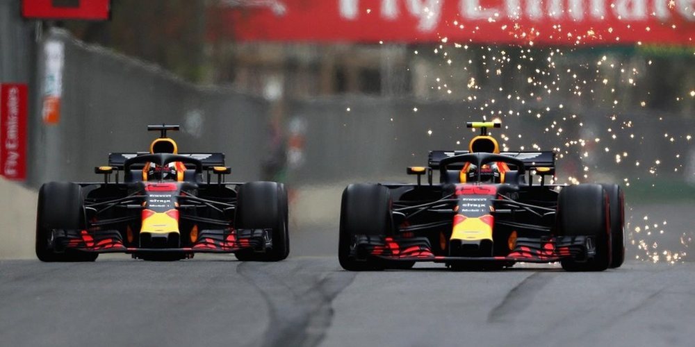 Red Bull, al rojo vivo: Las mejores imágenes del enfrentamiento entre Ricciardo y Verstappen