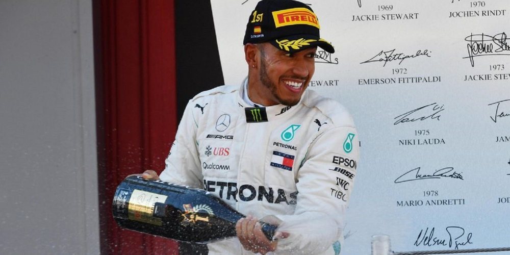 Resultado de imagen para lewis hamilton espaÃ±a 2018