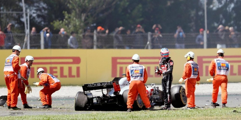 Guenther Steiner ve injusta la sanción a Grosjean: "Solo fue un lance de carrera"