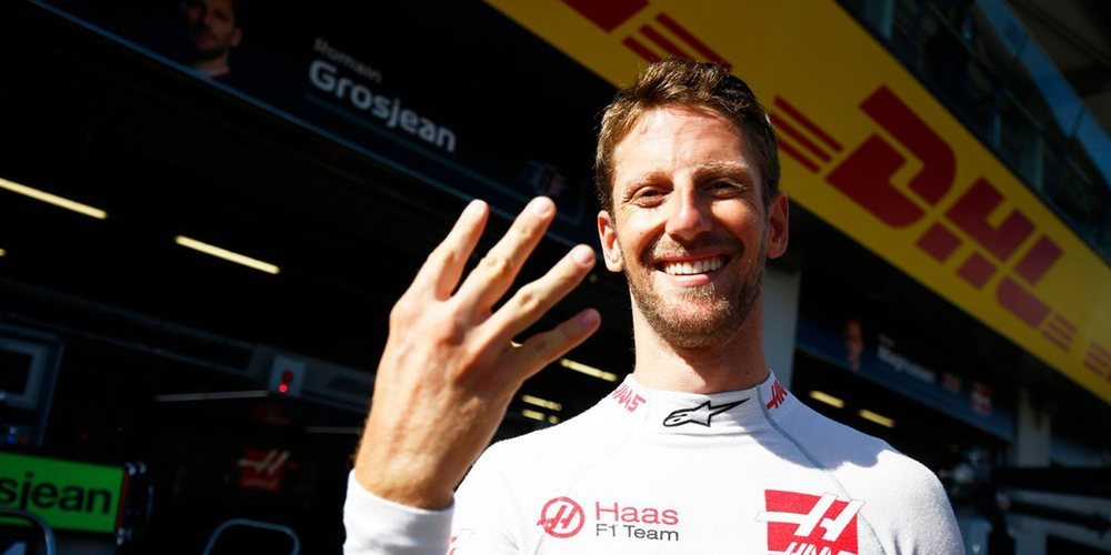 Romain Grosjean: "Ha sido un fin de semana genial, el equipo se merecía este resultado"