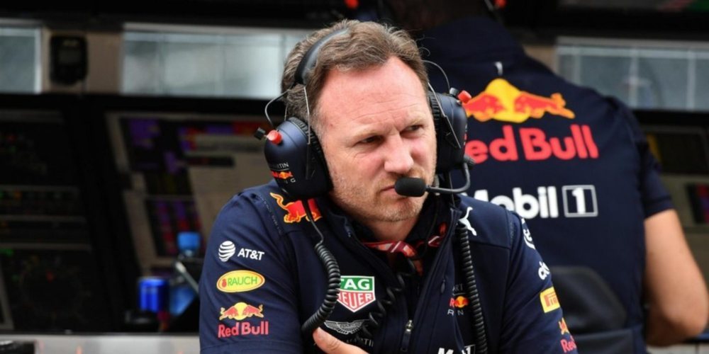 Christian Horner, descontento con el motor Renault frente al de Ferrari en Gran Bretaña