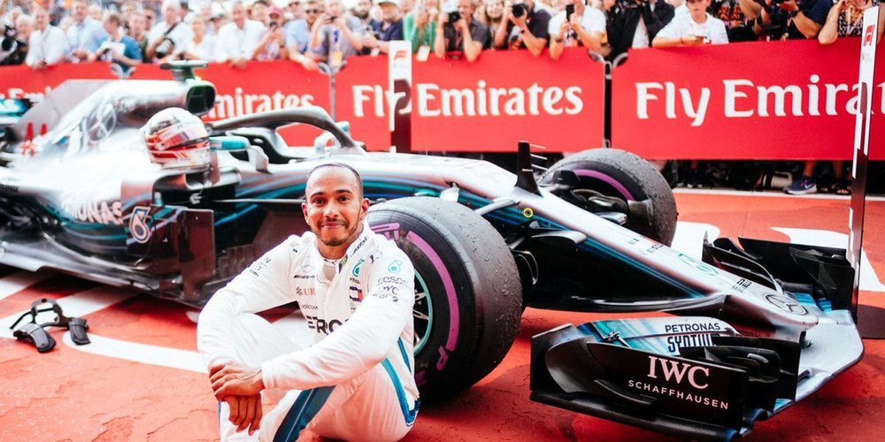 Lewis Hamilton celebra su renovación con la victoria en el GP de Alemania 2018