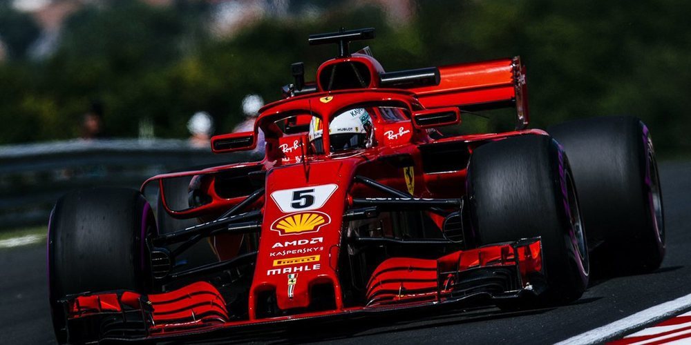 Sebastian Vettel encabeza los Libres 2 por delante de Red Bull en el GP de Hungría 2018