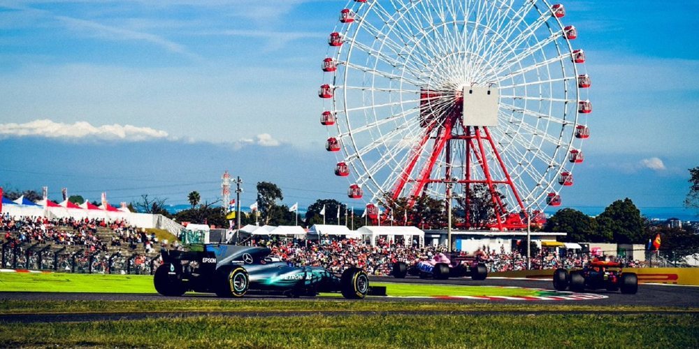 Mercedes sin oponente en los Libres 1 del GP de Japón 2018