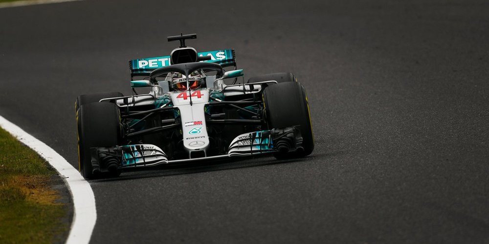 Lewis Hamilton, intratable en ambas sesiones de Libres del Gran Premio de Japón 2018