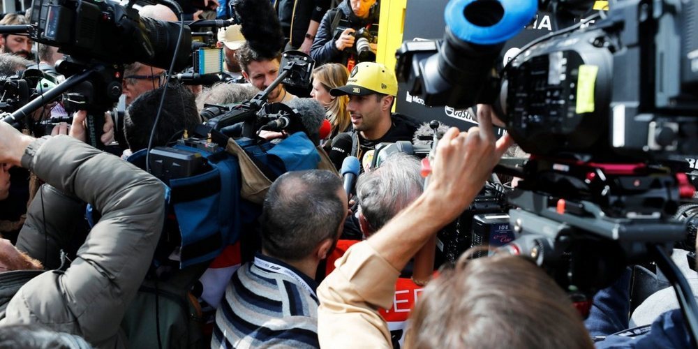 Daniel Ricciardo: "Fue un día corto y aún me estoy familiarizando, pero estoy animado"