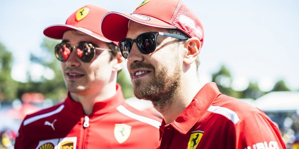Los Ferrari de Charles Leclerc y Sebastian Vettel lideran en la primera sesión del GP Baréin 2019