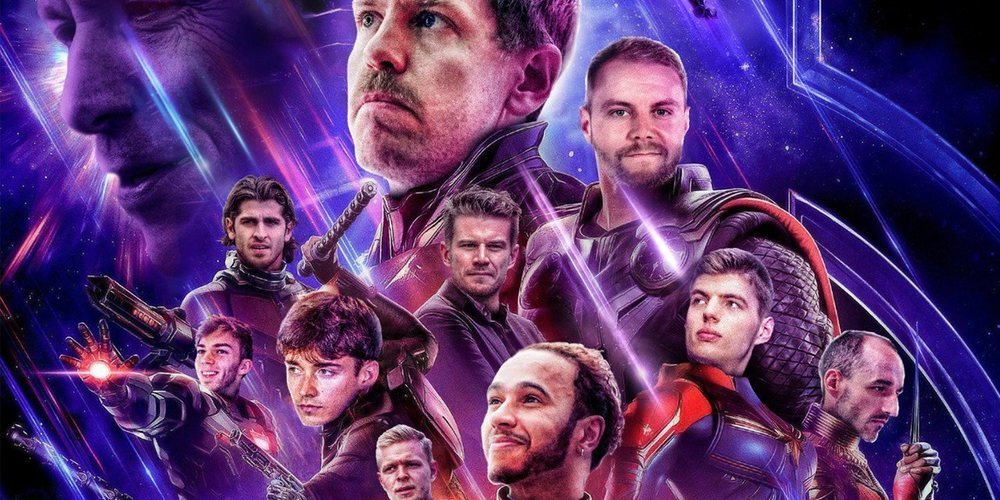 'Los Vengadores' se cuelan también en la Fórmula 1 a través de un póster promocional