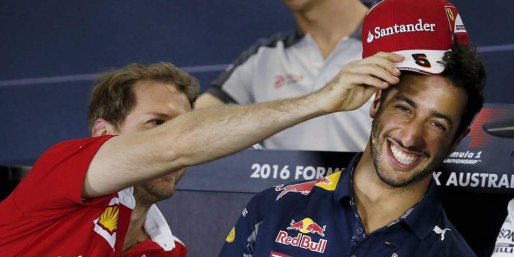 Daniel Ricciardo recuerda su año junto a Vettel: "Disfruté la temporada, ya que no tenía presión"