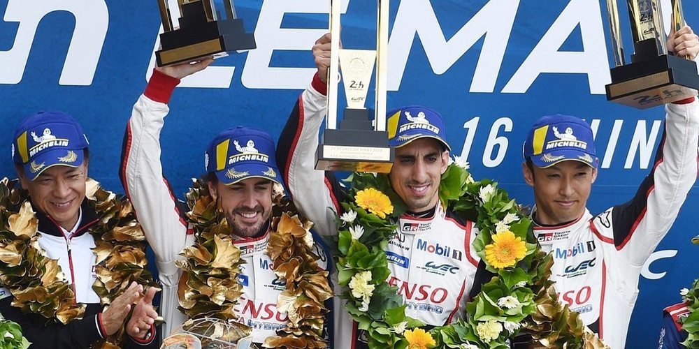 Fernando Alonso: "Conseguir el título en Le Mans me deja sin palabras"