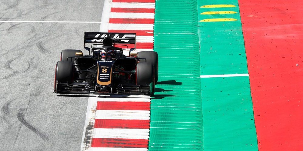 Romain Grosjean: "El primer día ha sido positivo; estamos satisfechos con el coche"