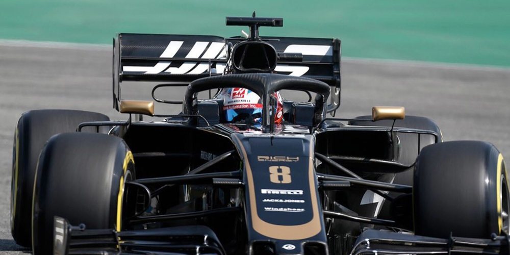 Romain Grosjean: "Estuve contento con el coche desde la primera vuelta de esta mañana"