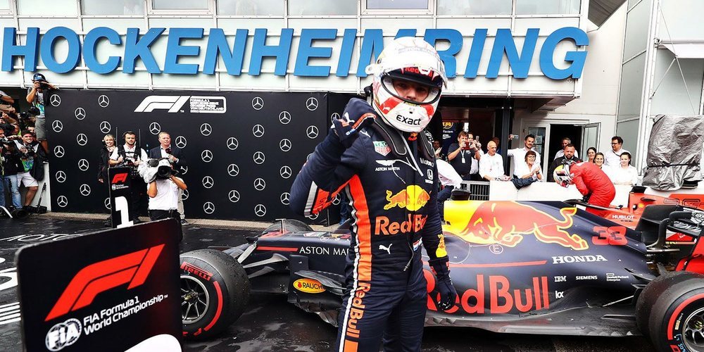 Max Verstappen se alza con la victoria en una carrera totalmente imprevisible en Alemania