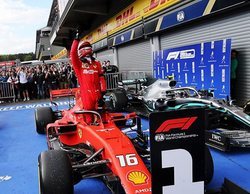 Charles Leclerc dedica su primera victoria en F1 a Anthoine Hubert en el GP de Bélgica