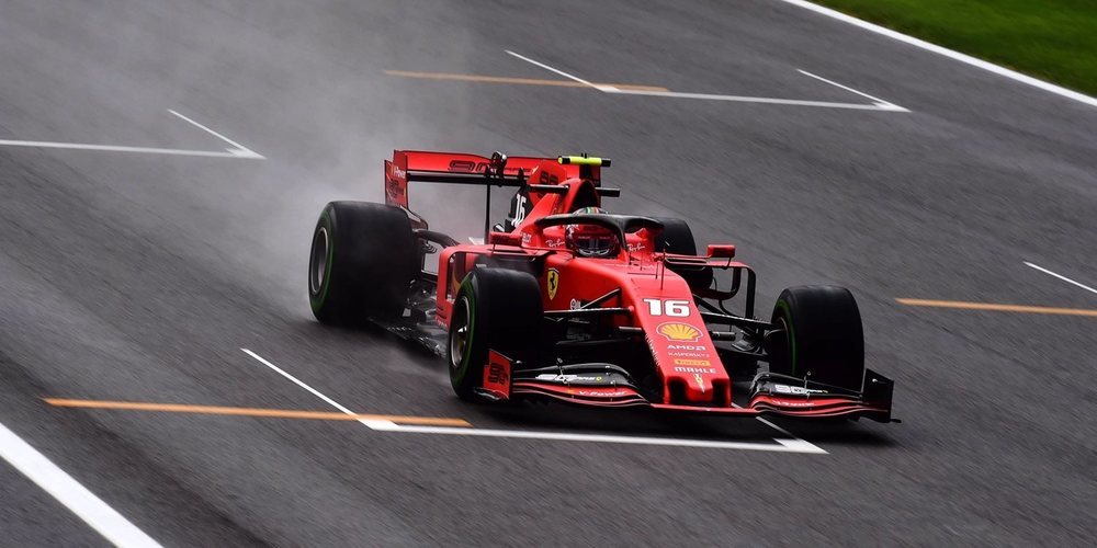 Charles Leclerc encabeza una accidentada primera sesión de Libres en Monza