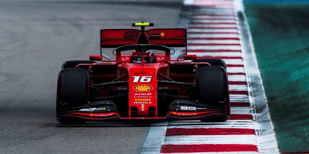 Dominio rojo en los Libres 3 de Rusia con un Charles Leclerc que asusta