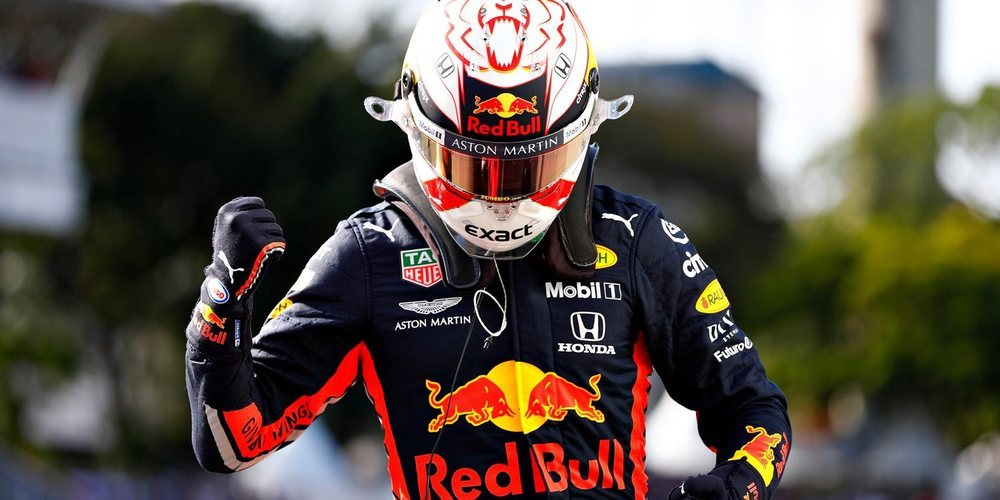 Max Verstappen: "Estoy muy contento por la pole, pero tenemos que rematarlo mañana"