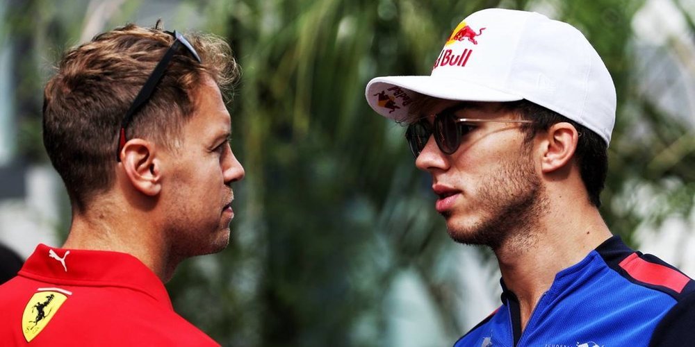 Pierre Gasly alaba a Sebastian Vettel: "Me dio muchos consejos cuando estábamos en F2"