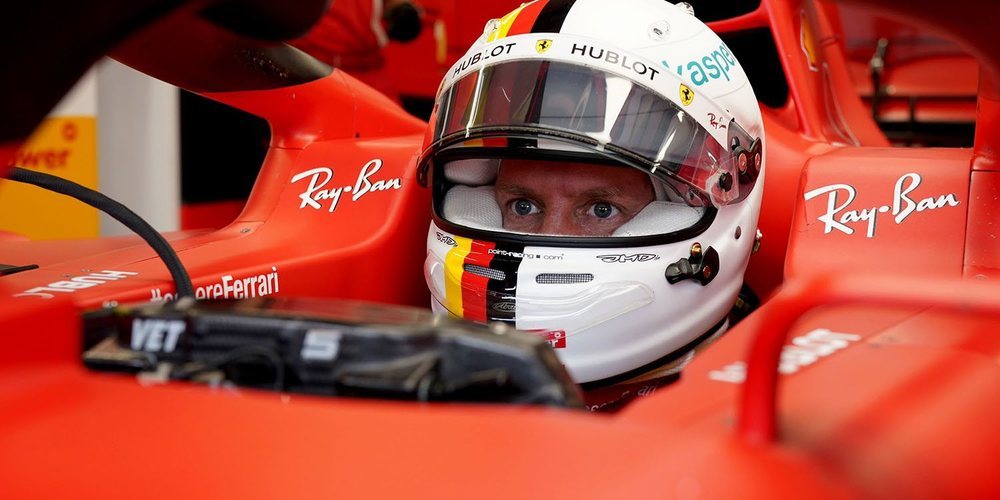 Sebastian Vettel finaliza en primera posición en unos Libres 2 protagonizados por la lluvia