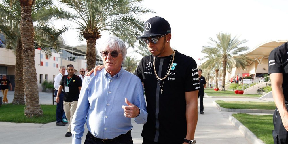 Ecclestone: "Tiene suerte, tal vez la F1 no hubiera sido tan beneficiosa para Lewis como lo ha sido"