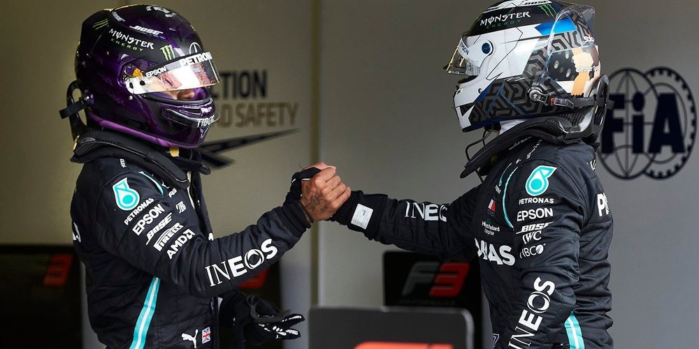 Valtteri Bottas: "Hamilton me presiona constantemente, lo que me ayuda a superar mis límites"