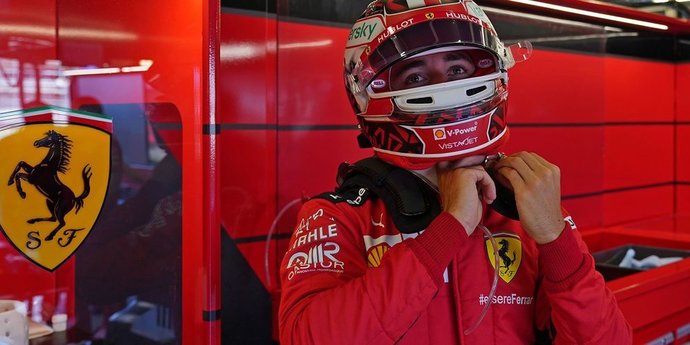 Charles Leclerc: "El equilibrio del coche parece bueno; el ritmo no ha sido el mejor con el Medio"