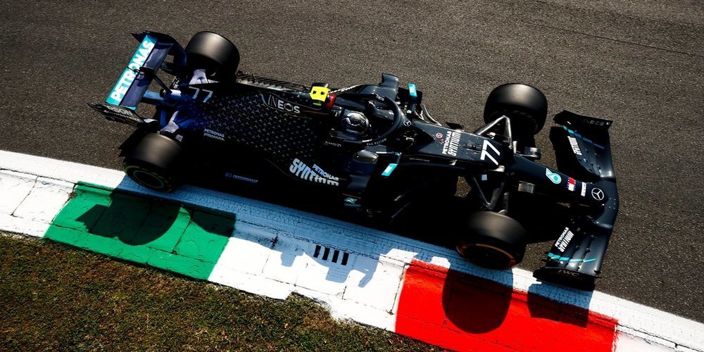 Valtteri Bottas encabeza la tabla de tiempos en la primera sesión de Libres del GP de Italia