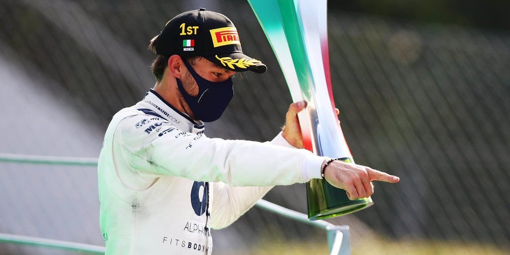 La magia de Monza nos regala una carrera espectacular; victoria de Pierre Gasly y podio de Sainz