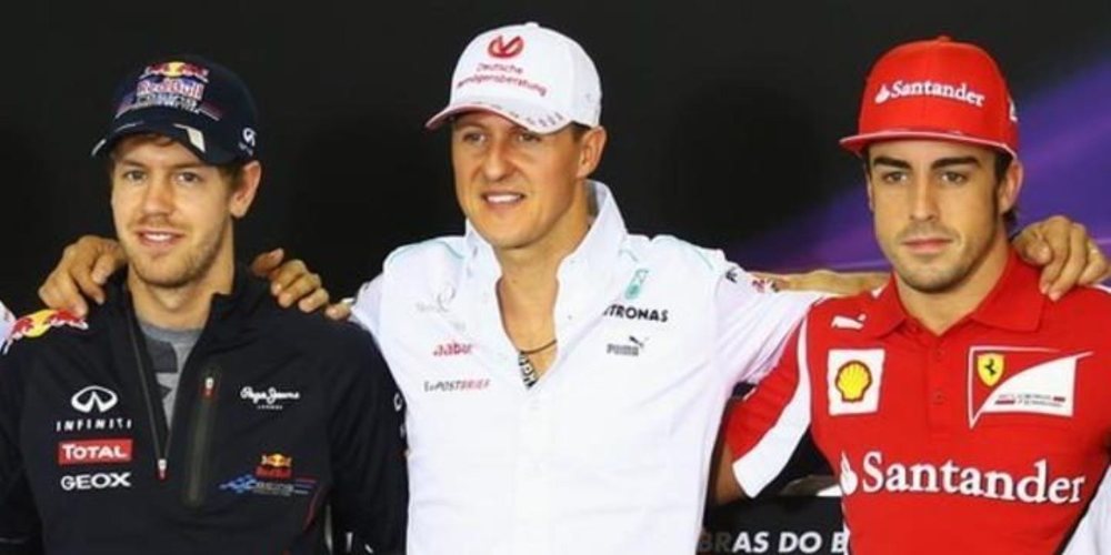 Alonso comprende el paso de Vettel por Ferrari y se queda con Schumacher como el mejor
