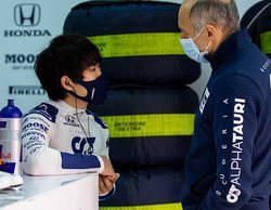 La primera toma de contacto de Tsunoda con un coche de F1 ha sido positiva en el test de Imola